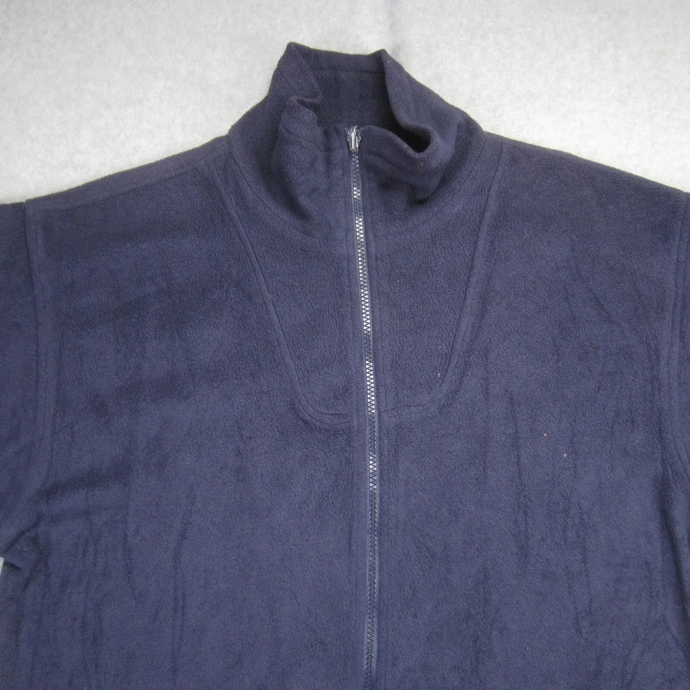 Columbia Sportswear Jacket Womens Small Blue Full Zip Fleece Zip Pockets‎ 90s